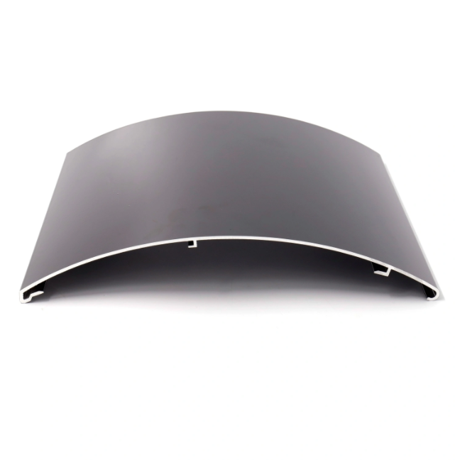 Matte Black Powder Coating Arc-shaped Aluminum Customization Cover