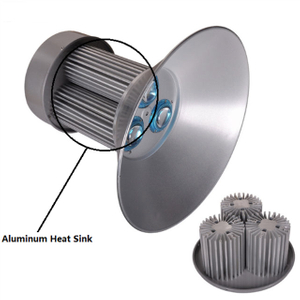 Round Radial Shape Silver Black Anodized Aluminum Extruded Heat Sink 