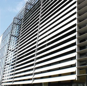Buildings Installation Aluminum Extrusion Sun Blade Louver Profile